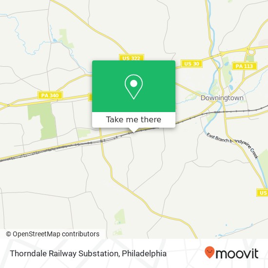Mapa de Thorndale Railway Substation