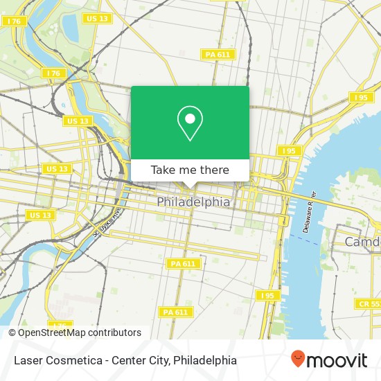 Mapa de Laser Cosmetica - Center City