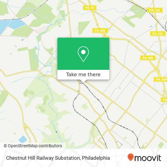 Chestnut Hill Railway Substation map