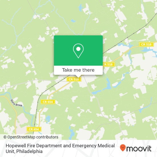 Hopewell Fire Department and Emergency Medical Unit map