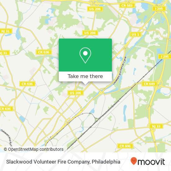 Slackwood Volunteer Fire Company map