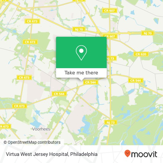 Virtua West Jersey Hospital map