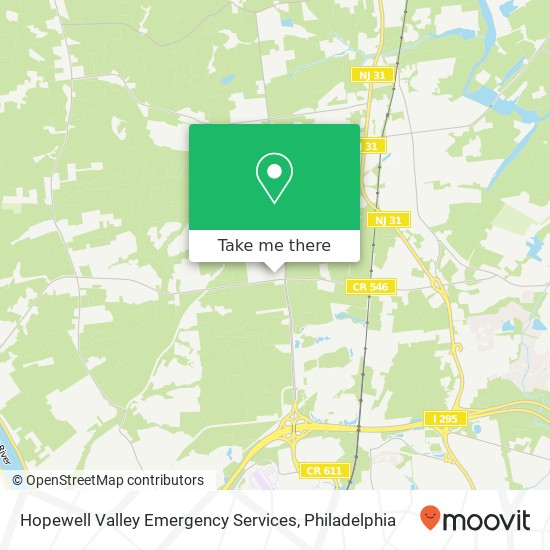 Mapa de Hopewell Valley Emergency Services