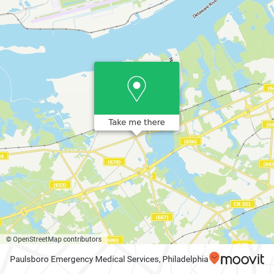 Paulsboro Emergency Medical Services map