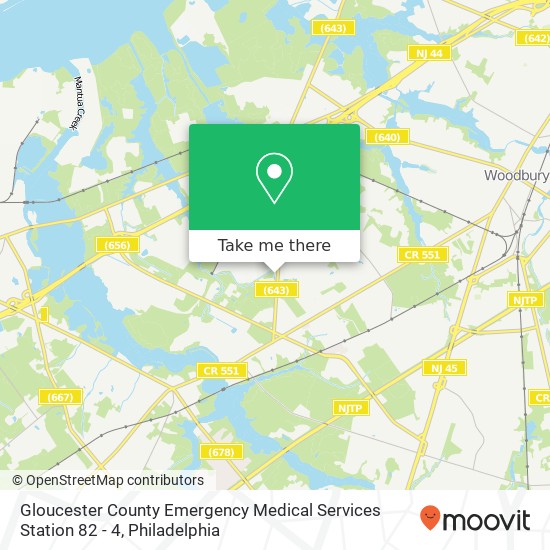 Mapa de Gloucester County Emergency Medical Services Station 82 - 4