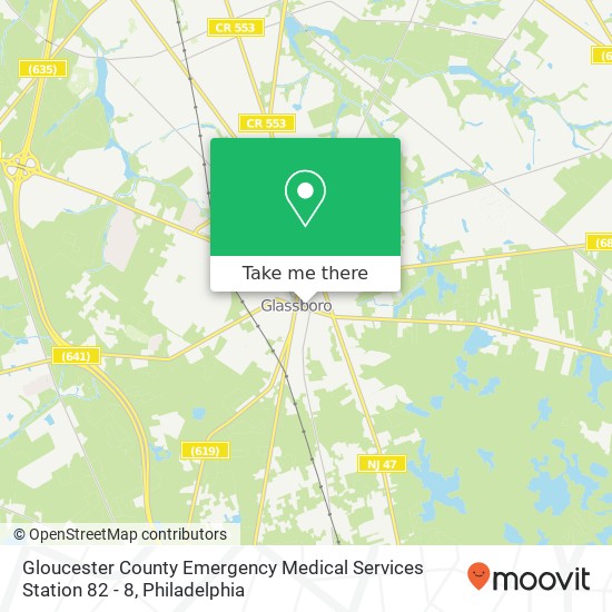 Mapa de Gloucester County Emergency Medical Services Station 82 - 8