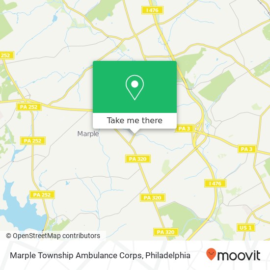 Mapa de Marple Township Ambulance Corps