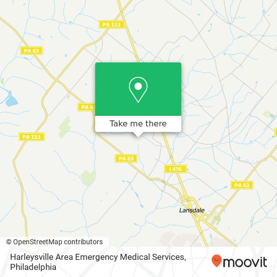 Harleysville Area Emergency Medical Services map