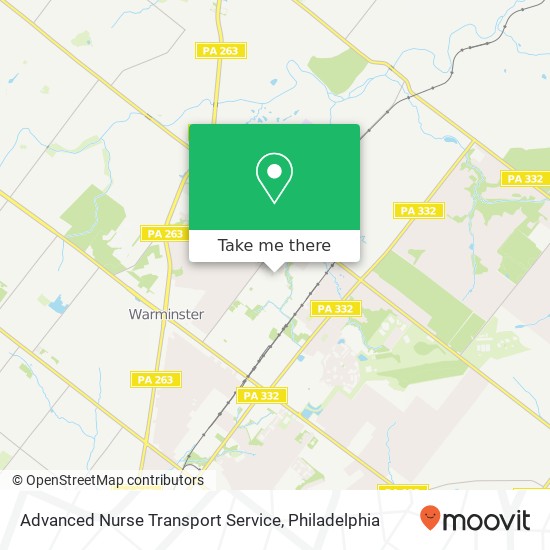 Advanced Nurse Transport Service map