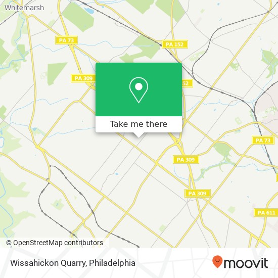 Wissahickon Quarry map