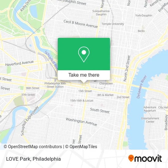 LOVE Park map