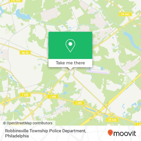 Mapa de Robbinsville Township Police Department