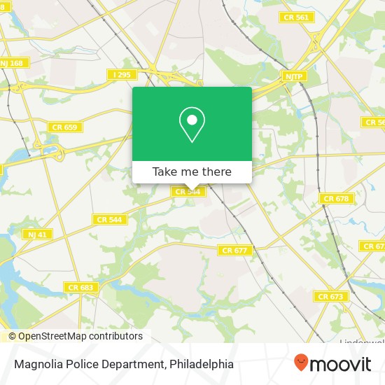 Magnolia Police Department map