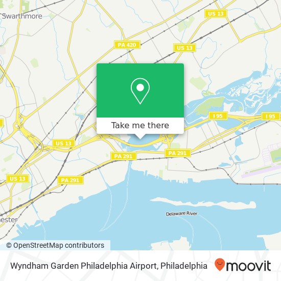 Wyndham Garden Philadelphia Airport map