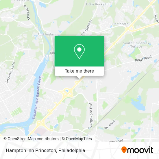 Hampton Inn Princeton map