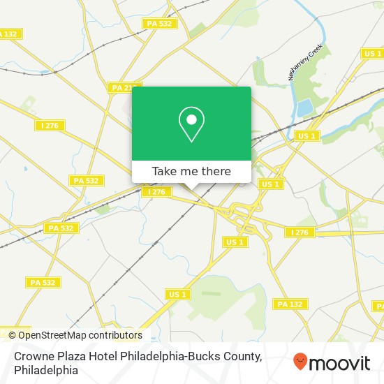 Mapa de Crowne Plaza Hotel Philadelphia-Bucks County