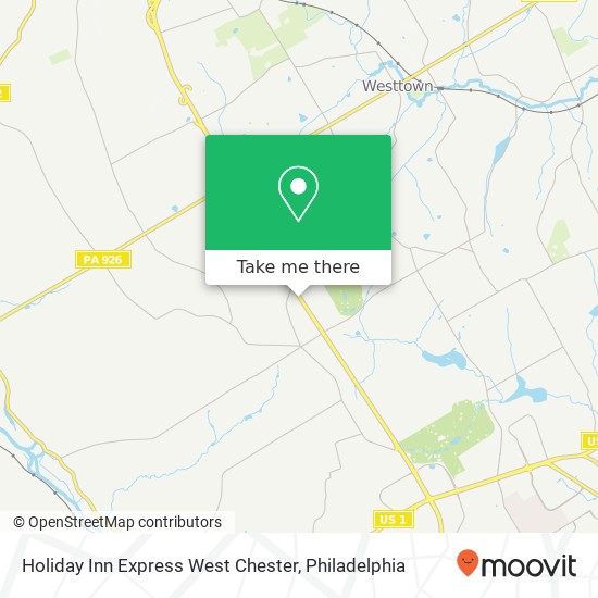 Mapa de Holiday Inn Express West Chester