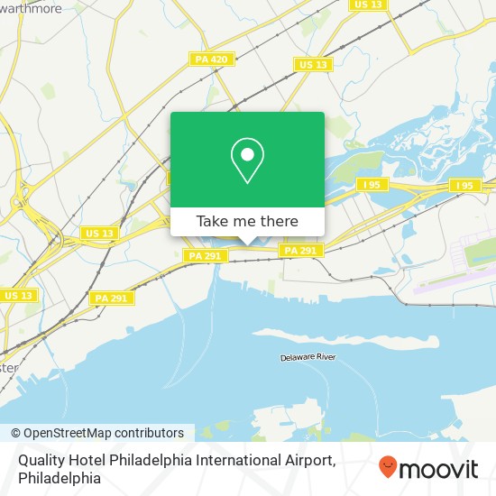 Quality Hotel Philadelphia International Airport map