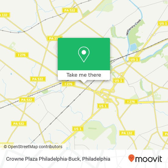 Crowne Plaza Philadelphia-Buck map