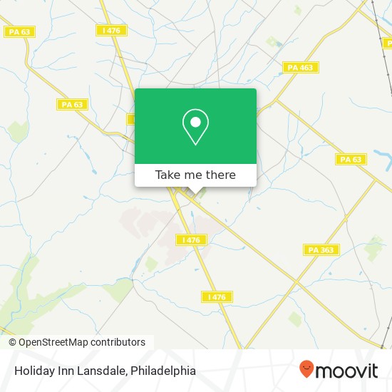 Holiday Inn Lansdale map