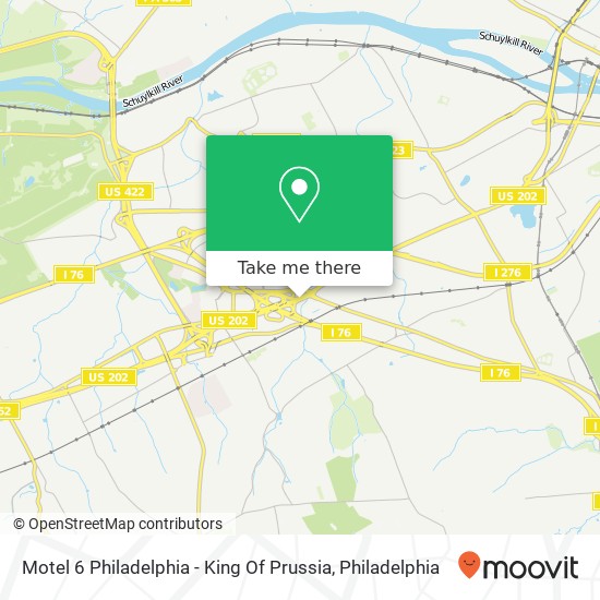 Motel 6 Philadelphia - King Of Prussia map