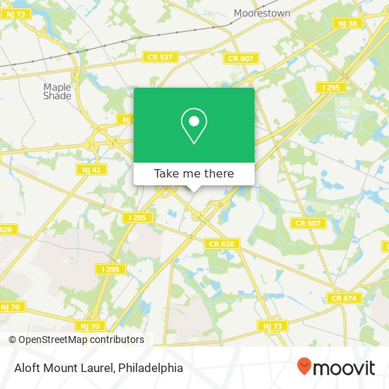 Mapa de Aloft Mount Laurel