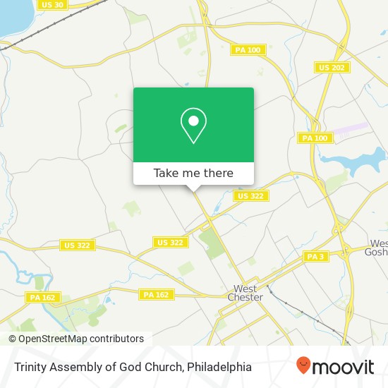 Trinity Assembly of God Church map