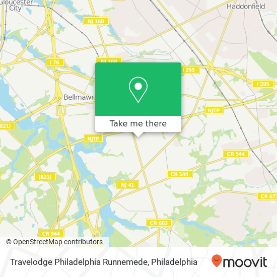 Mapa de Travelodge Philadelphia Runnemede