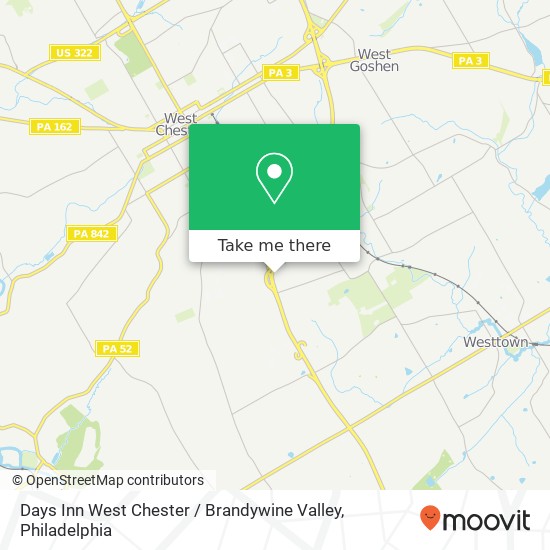 Mapa de Days Inn West Chester / Brandywine Valley