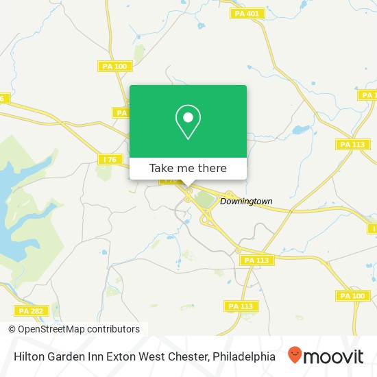 Hilton Garden Inn Exton West Chester map