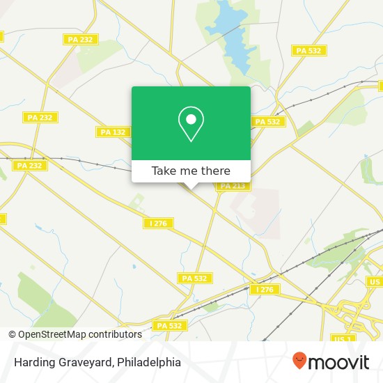Harding Graveyard map