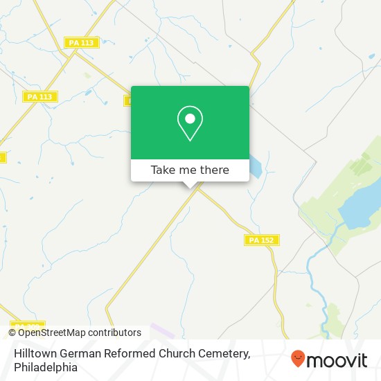 Hilltown German Reformed Church Cemetery map