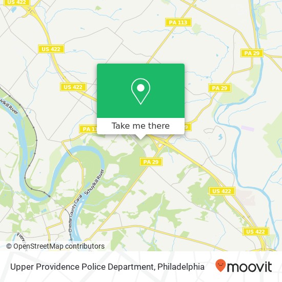 Upper Providence Police Department map