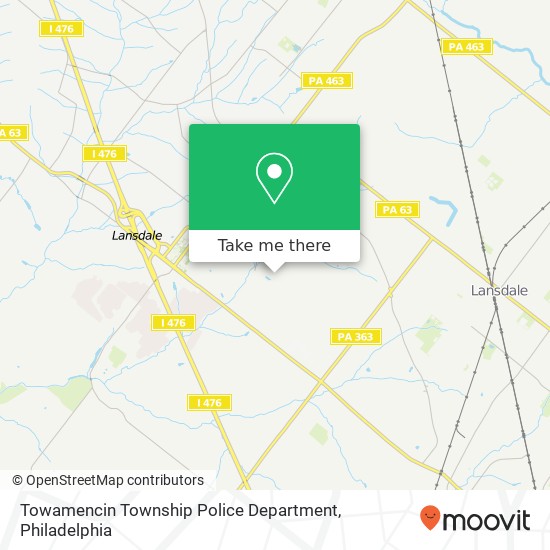 Mapa de Towamencin Township Police Department