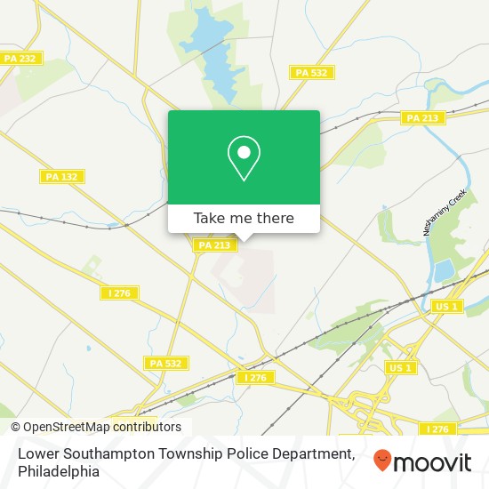 Lower Southampton Township Police Department map