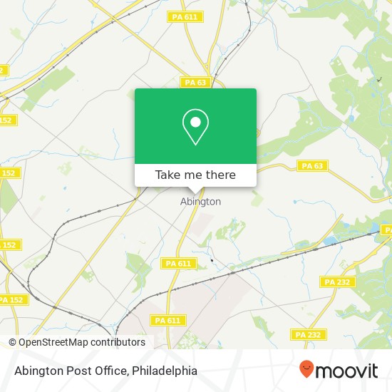 Mapa de Abington Post Office