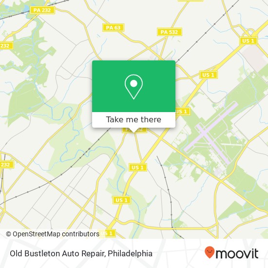 Mapa de Old Bustleton Auto Repair