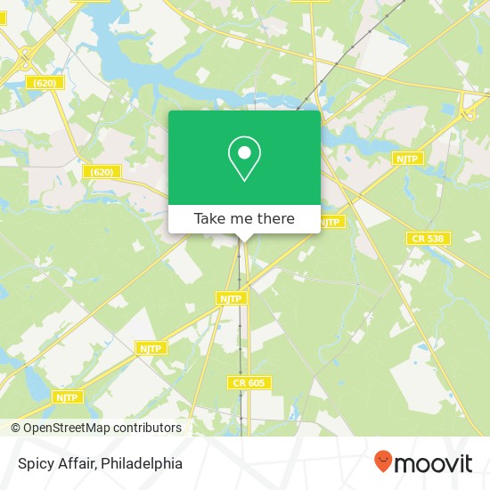 Mapa de Spicy Affair, 95 Woodstown Rd Swedesboro, NJ 08085