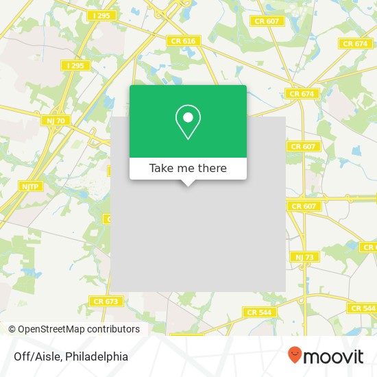 Mapa de Off / Aisle, 2005 Marlton Pike E Cherry Hill, NJ 08003