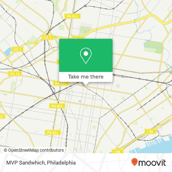 Mapa de MVP Sandwhich, 3201 N Randolph St Philadelphia, PA 19140