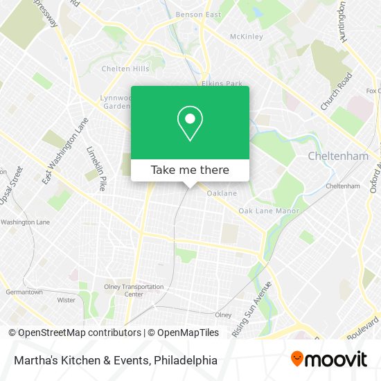 Martha's Kitchen & Events map