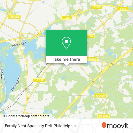 Mapa de Family Nest Specialty Deli, 240 Main St Trenton, NJ 08620