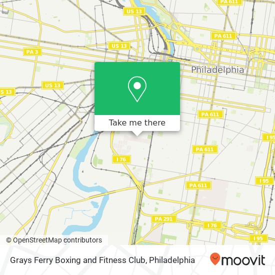 Grays Ferry Boxing and Fitness Club map