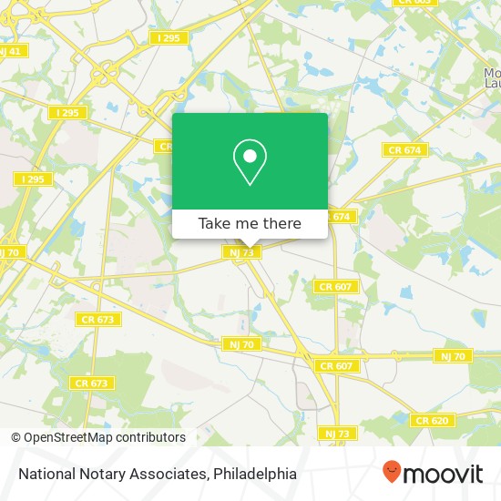 Mapa de National Notary Associates