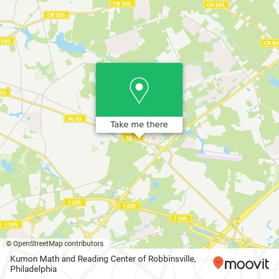 Mapa de Kumon Math and Reading Center of Robbinsville