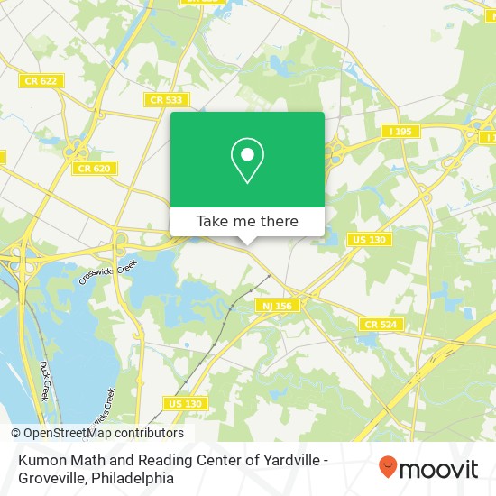 Mapa de Kumon Math and Reading Center of Yardville - Groveville