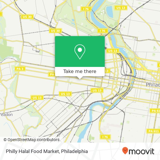 Philly Halal Food Market map