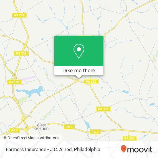 Farmers Insurance - J.C. Allred map