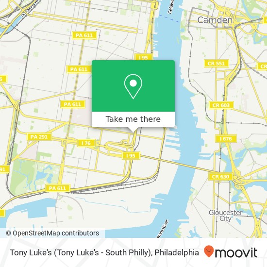 Tony Luke's (Tony Luke's - South Philly) map