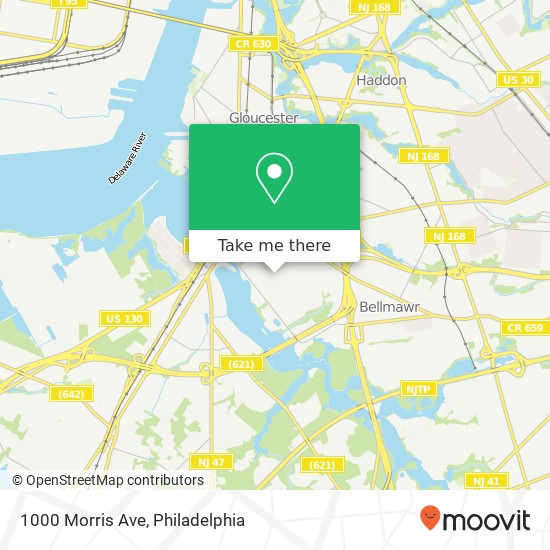 1000 Morris Ave map